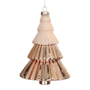 GLASS TREE - PALE PINK 90 MM HIGH