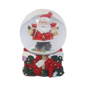 45MM WATERBALL W/SANTA HOLDING PARCELS