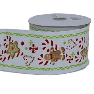 RIBBON GINGERBREAD BOY PATTERN 10YX2.5IN