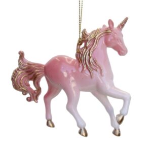 PINK UNICORN W/GOLD TRIM