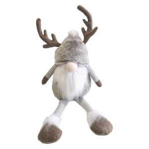 GNOME KNITTED LEGS AND REINDEER ANTLERS