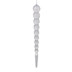 ACRYLIC DROP W/ROUNDED SNOWFLAKE