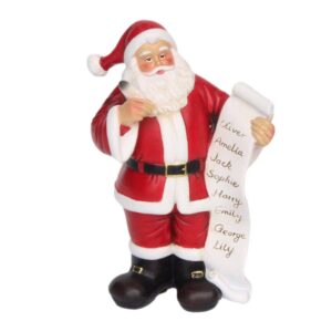 SANTA STANDING W/LIST - 17½ CM