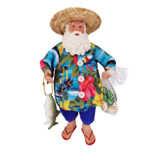 11 inch Fishing Santa
