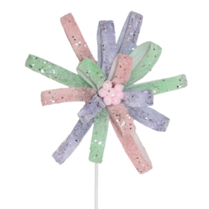 ROSETTE - PINK PURPLE & GREEN - D28
